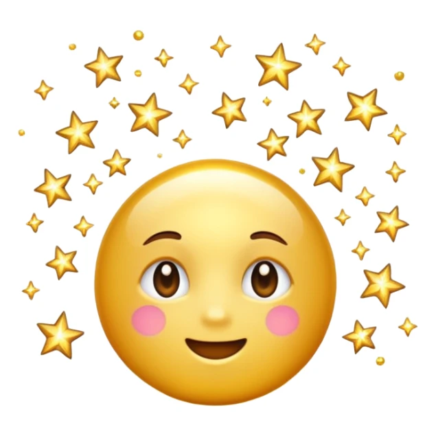 Sparkles emoji (✨) only,
no apple, no fruit,
no face, no character, no object,
simple sparkles, minimal sticker
