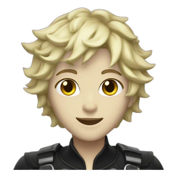 Chat noir blanc sticker