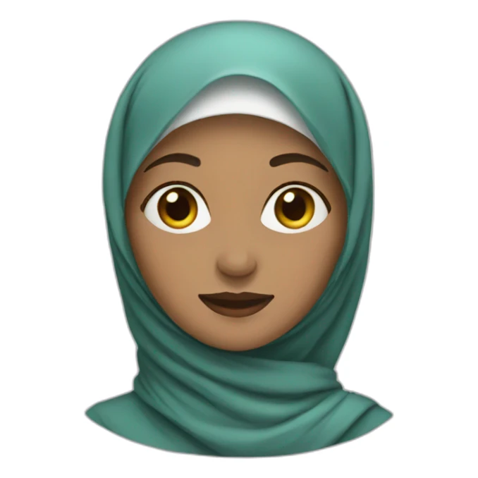 Woman with hijab sticker