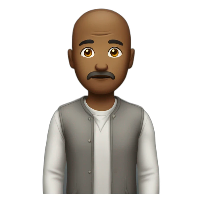 confronting man sticker