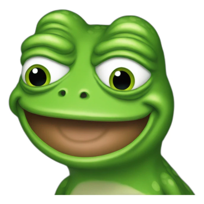 pepe the frog looks at me sticker