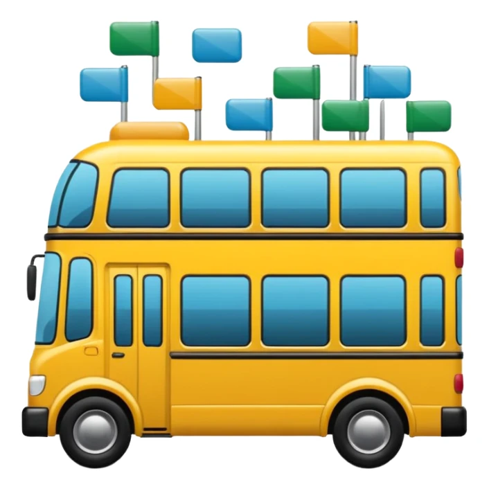 Crea un emoji de transporte público sticker