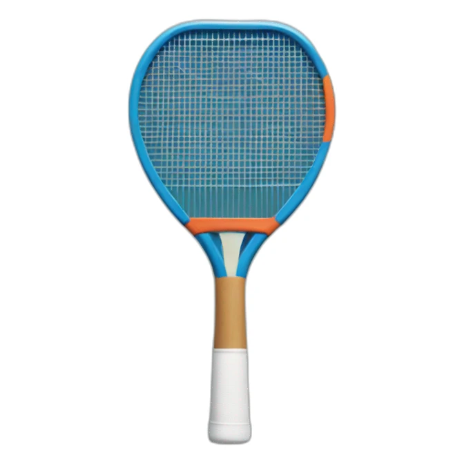 A feet holding table tennis racket sticker