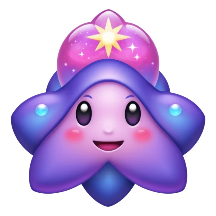 Pokemon legendary purple and pink cosmog sticker