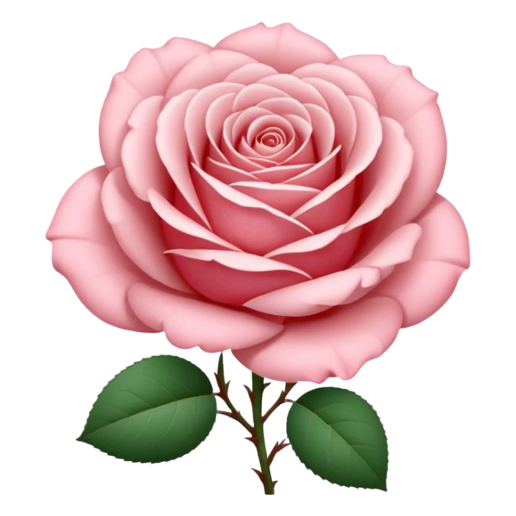 rose shape flower, no stem, no leaves, no green, now make THE FLOWER WHITE sticker