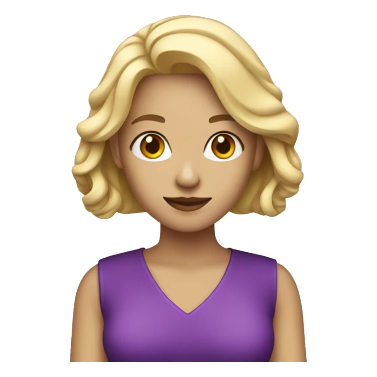 Blonde woman with purple heart sticker