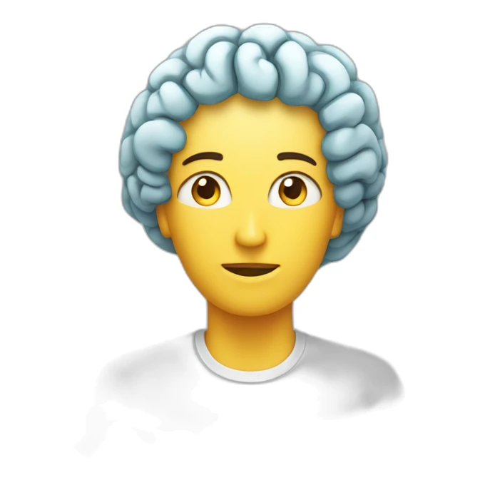 Personne avec un cerveau qui ne comprend rien  sticker