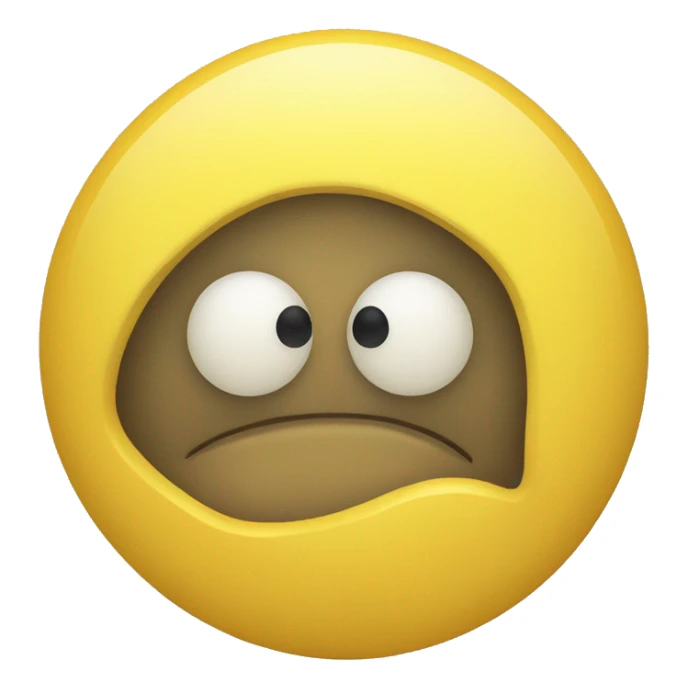 yellow smiley with cucombers on eyes sticker