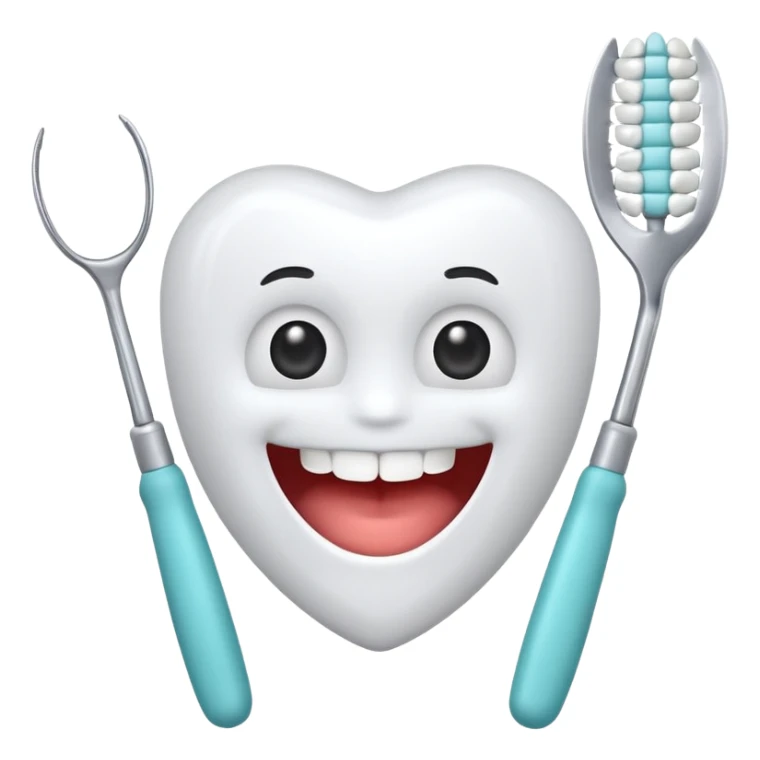 generate an emoticon Dental treatment sticker