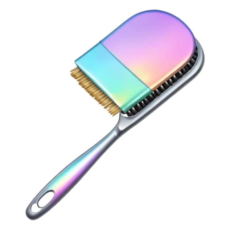 Iridescent brush sticker