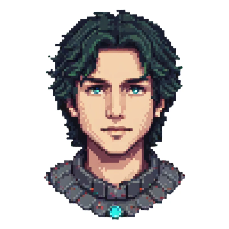 Xeron portrait from Heroes of Might and Magic 3 sticker