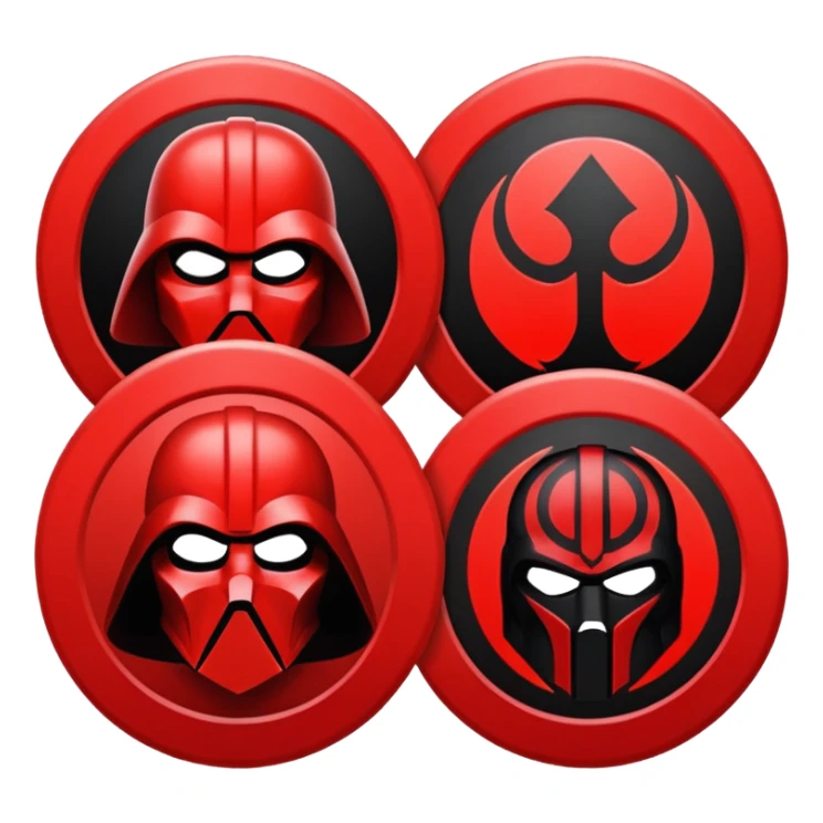 i want a red sith empire . roblox clan based imagine were the logo is a red cirlce with differet desings in it sticker