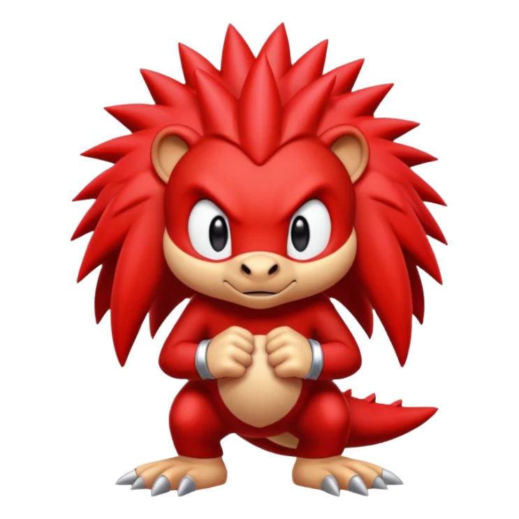 Sonic the hedgehogs friend knuckles sticker