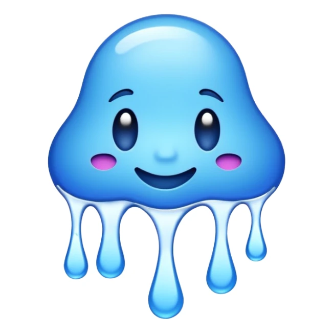 the word wavy in a blue graffiti font sticker