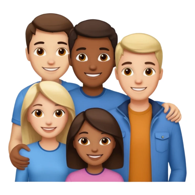 2 guys and a girl sticker