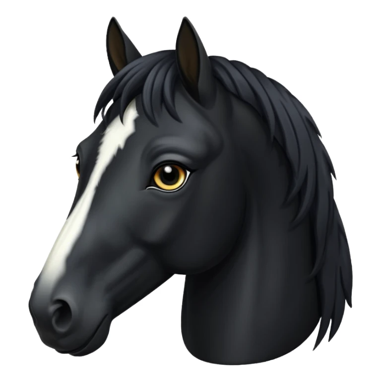 Freesian horse with kind eyes sticker