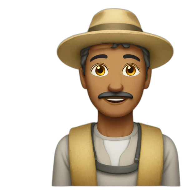 egyptien antiquité agriculteur sticker