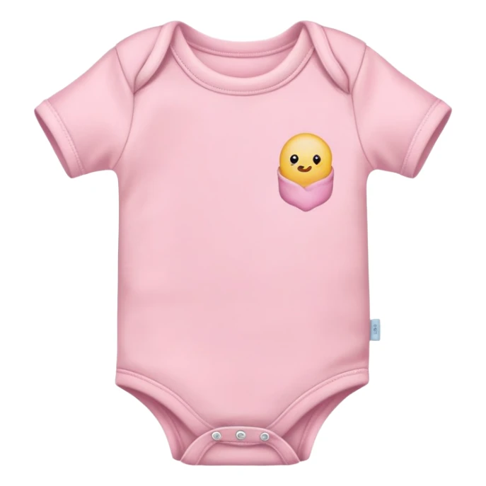 Plain pink pastelbaby’s onesie shirt sticker