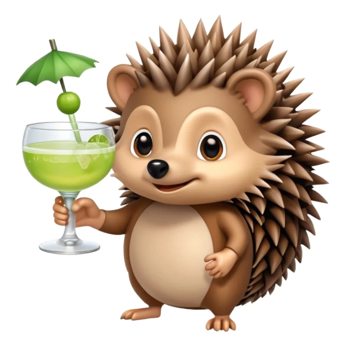 Hedgehog w margarita  sticker