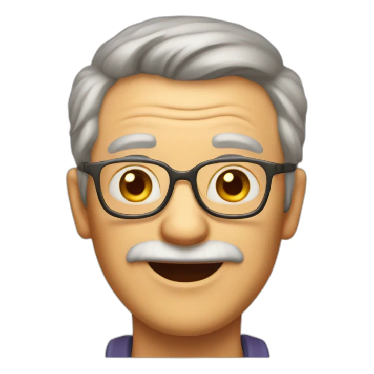 granpa of cat sticker