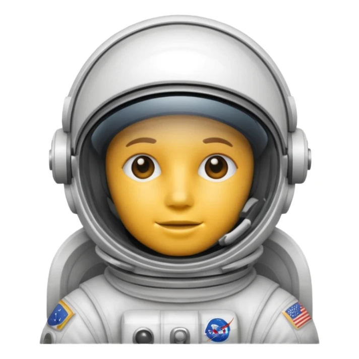 Astronaut helmet with White fiberglass material with subtle panel lines. sticker