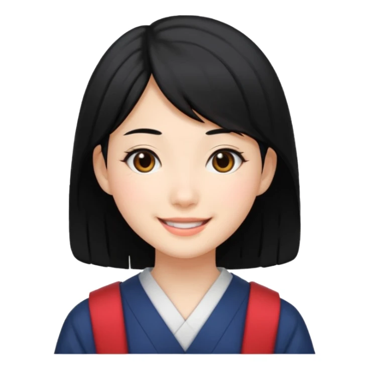 japanese student girl sticker