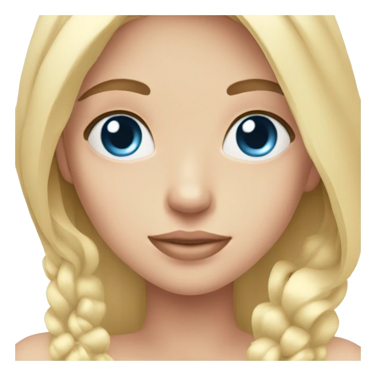 Blond blue eyes girl long hair rosé  sticker