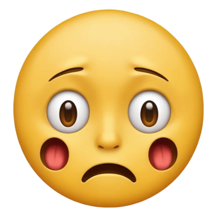 cara de emoji muy estresado sticker