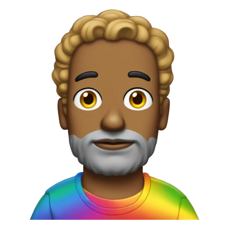 queer Simpson with make up and rainbow tshirt must lok cute  sticker