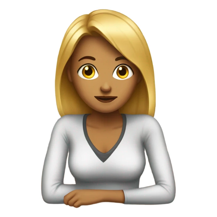 Woman side eyeing her friend  sticker