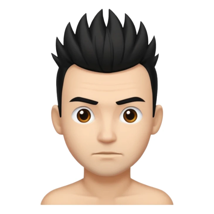 cabelo tipo mogóis masculino sticker