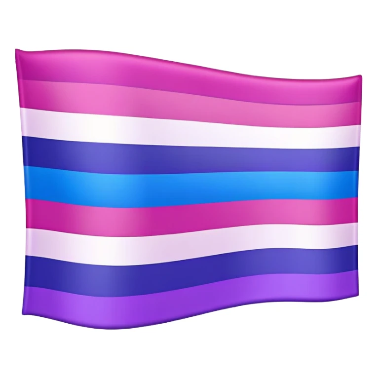 Bisexual pride flag with pink, purple, and blue horizontal stripes sticker