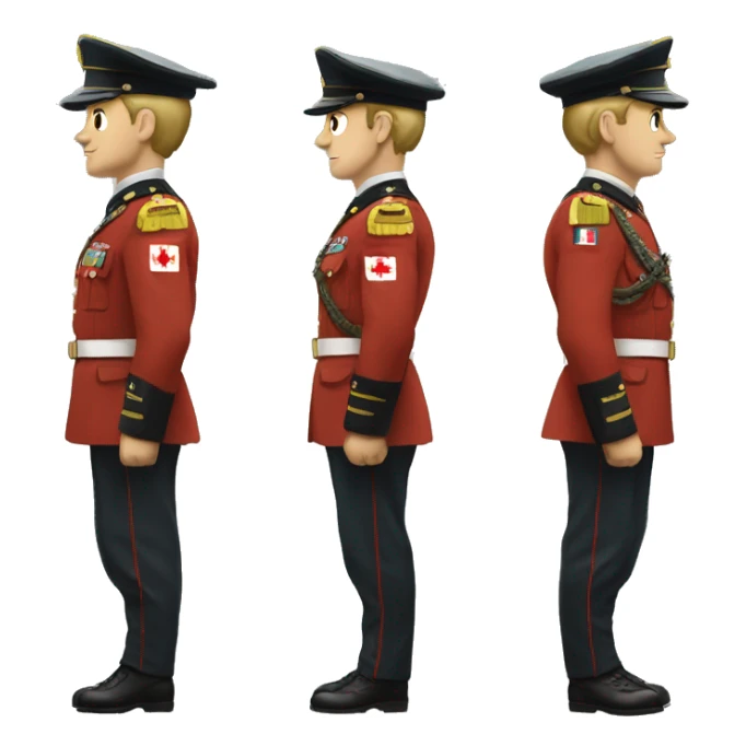 Canadian military with a combat uniform read for the war sticker