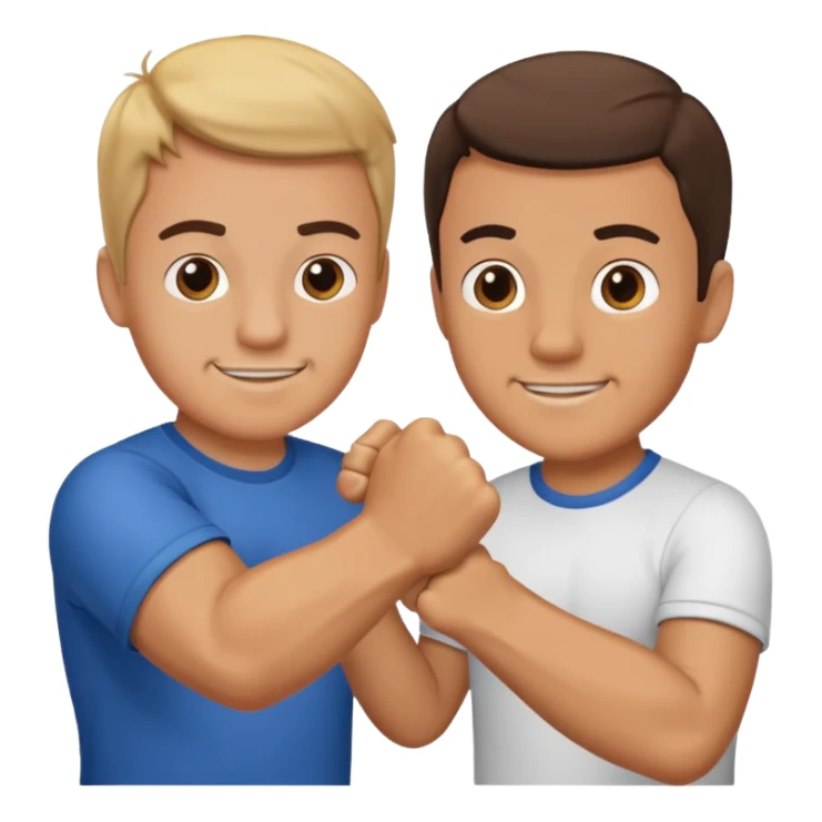 father and son fist bump with a happy hard as background sticker