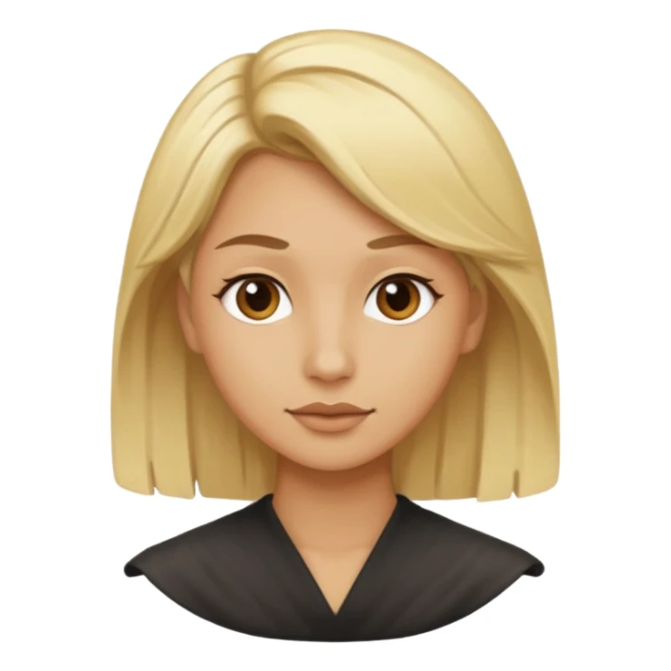 taco with blonde hair swoop sticker