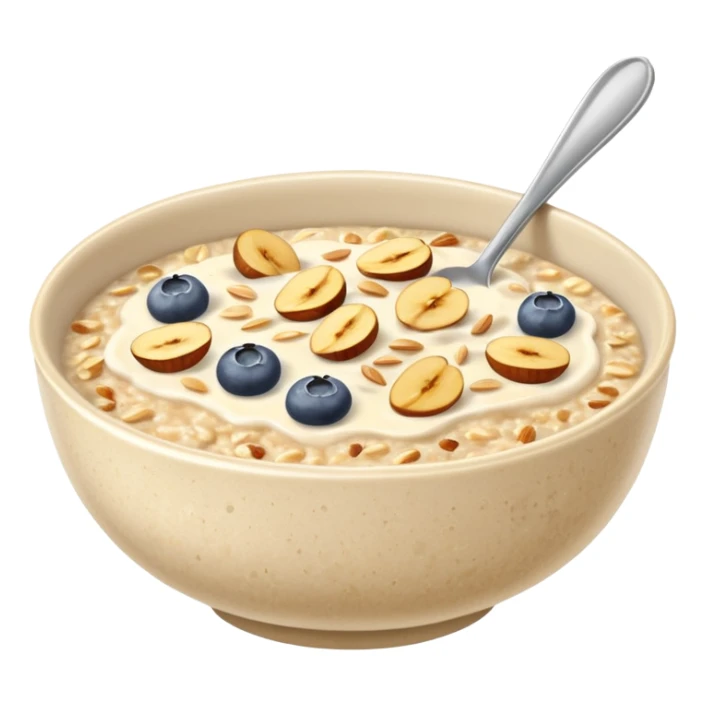 oatmeal porridge bowl, sticker