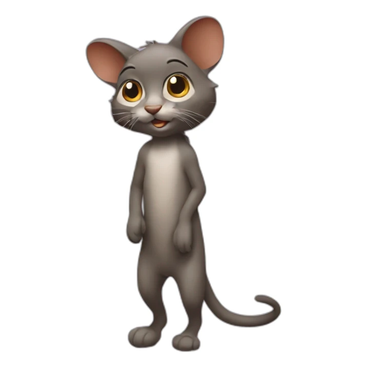 Chat qui fait câlin a un raton-laveur sticker