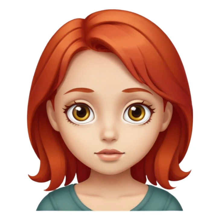 Little Red fo with big eyes sticker