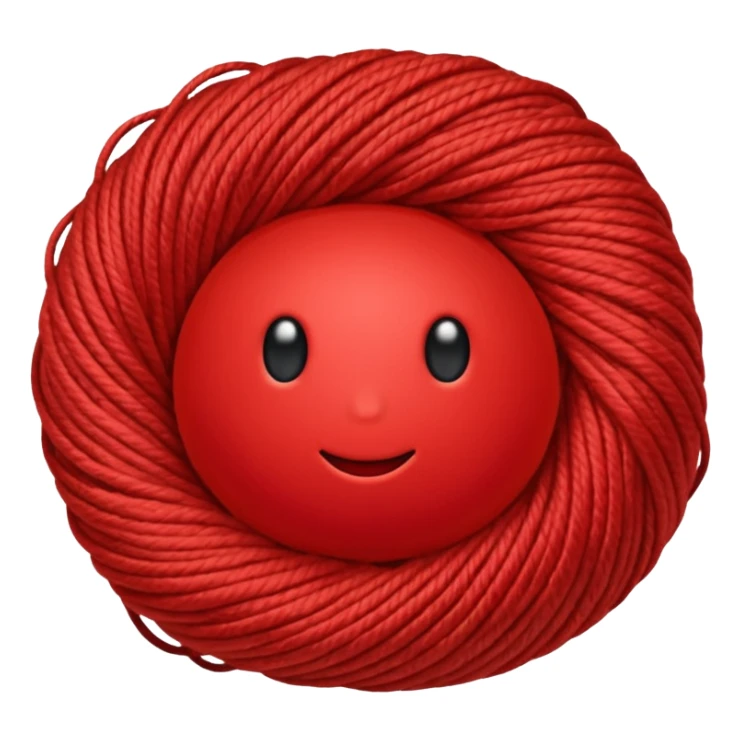 red ball of yarn sticker