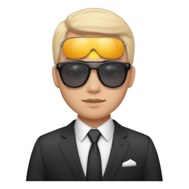 Office worker in a suit and wearing sunglasses sticker