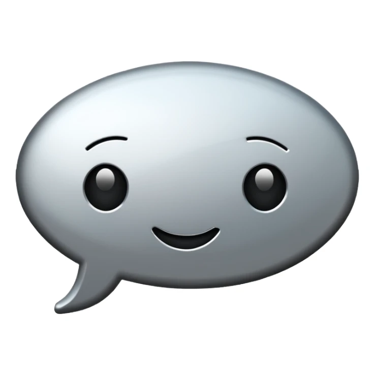  chat burbulas juodai baltas su mettalic efektu sticker