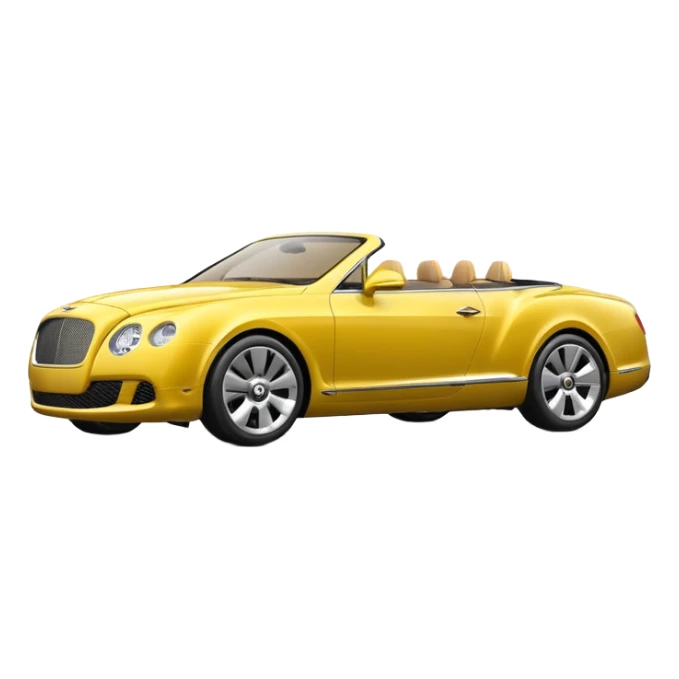 Yellow Bentley sticker