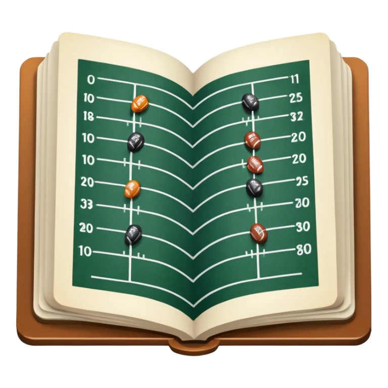 amercian football playbook  sticker