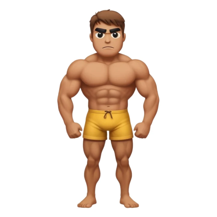 fullbody giant one-eye cyclop, standing with arms crossed sticker