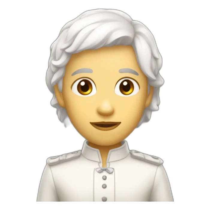 Aquita roux et blanc sticker