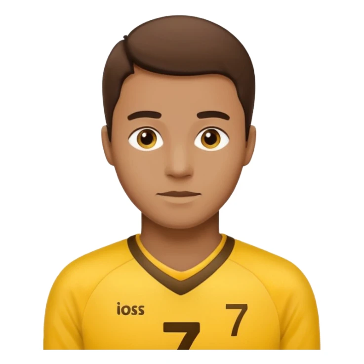 Guy with yellow jearsy number 77  sticker