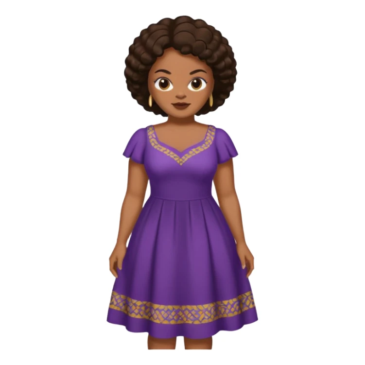 Jill Scott with dark brown hair sticker