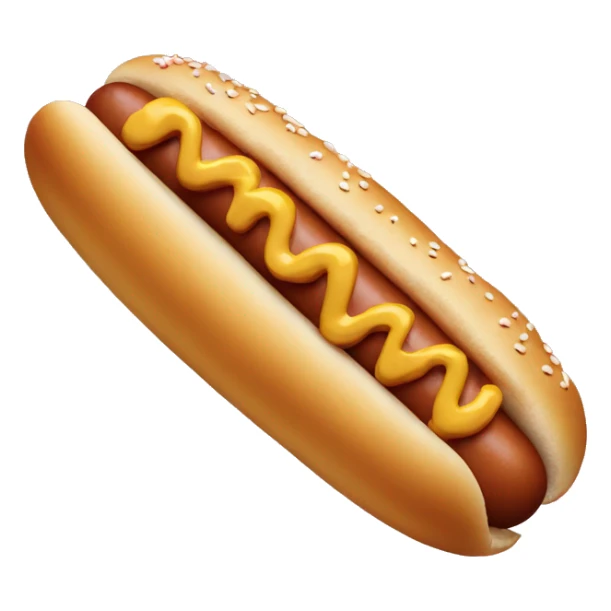 an emoji face that is eating a hot dog sticker