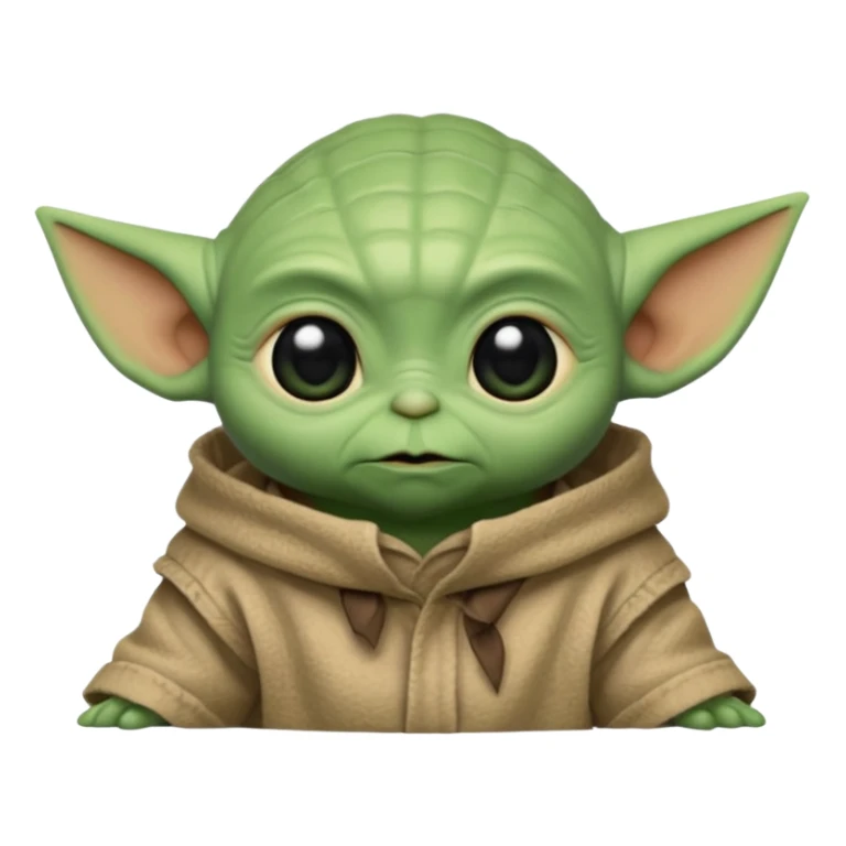 Cute Baby Yoda head sticker