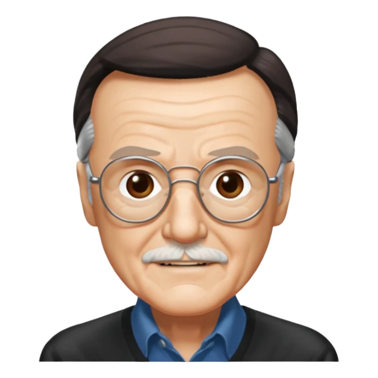 stan lee marvel movies character face only younger sticker